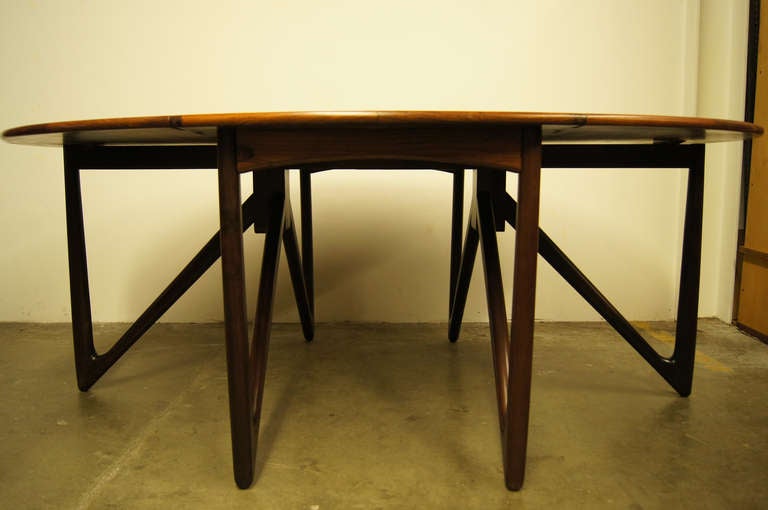20th Century Drop-Leaf Dining Table by Kurt Ostervig