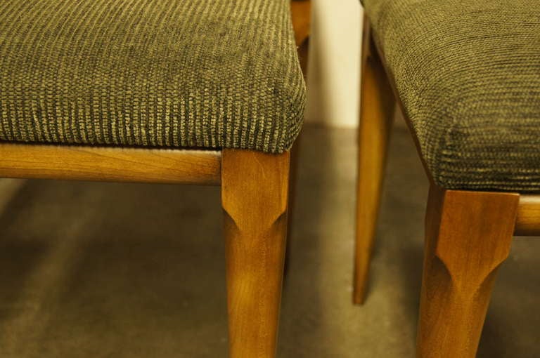 Juego de seis sillas de comedor de cerezo de John Widdicomb en Bueno estado para la venta en Dorchester, MA