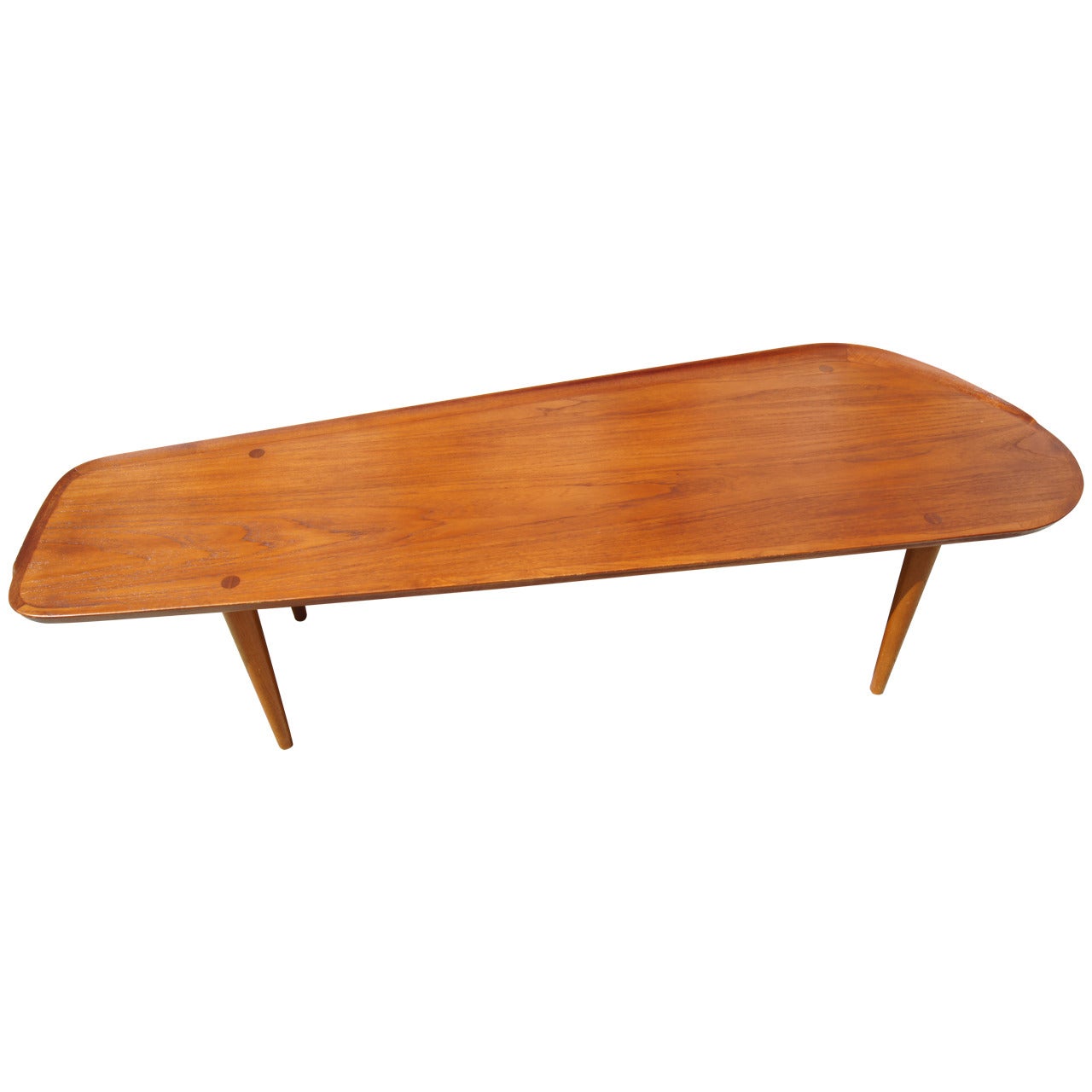 Long Teak Coffee Table by Arne Hovmand Olsen