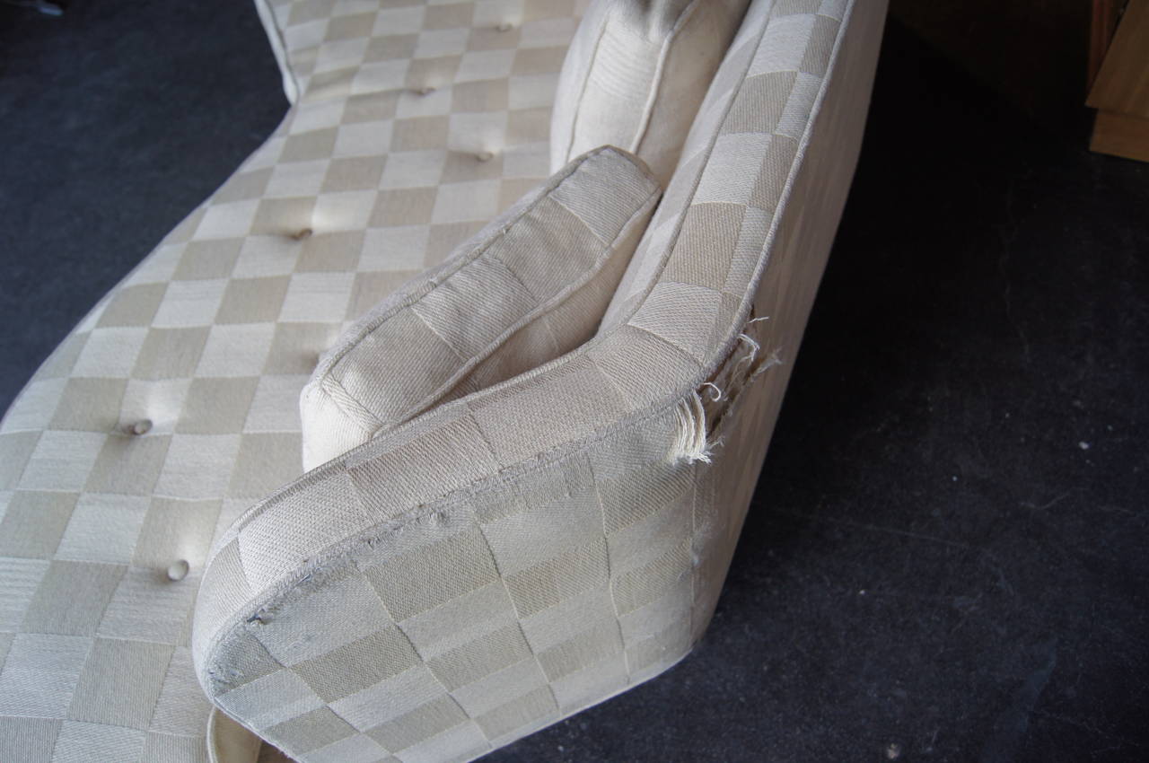 Angular Janus Collection Sofa, Model 6329, by Edward Wormley for Dunbar In Good Condition In Dorchester, MA