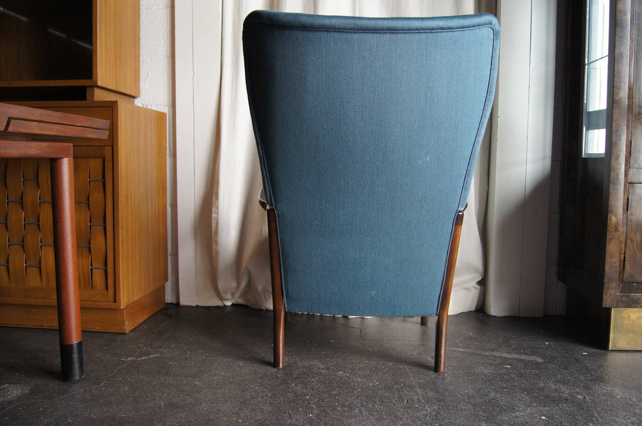 High Back Armchair by Fritz Hansen In Excellent Condition In Dorchester, MA