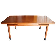 Walnut Extension Dining Table by Edward Wormley for Dunbar