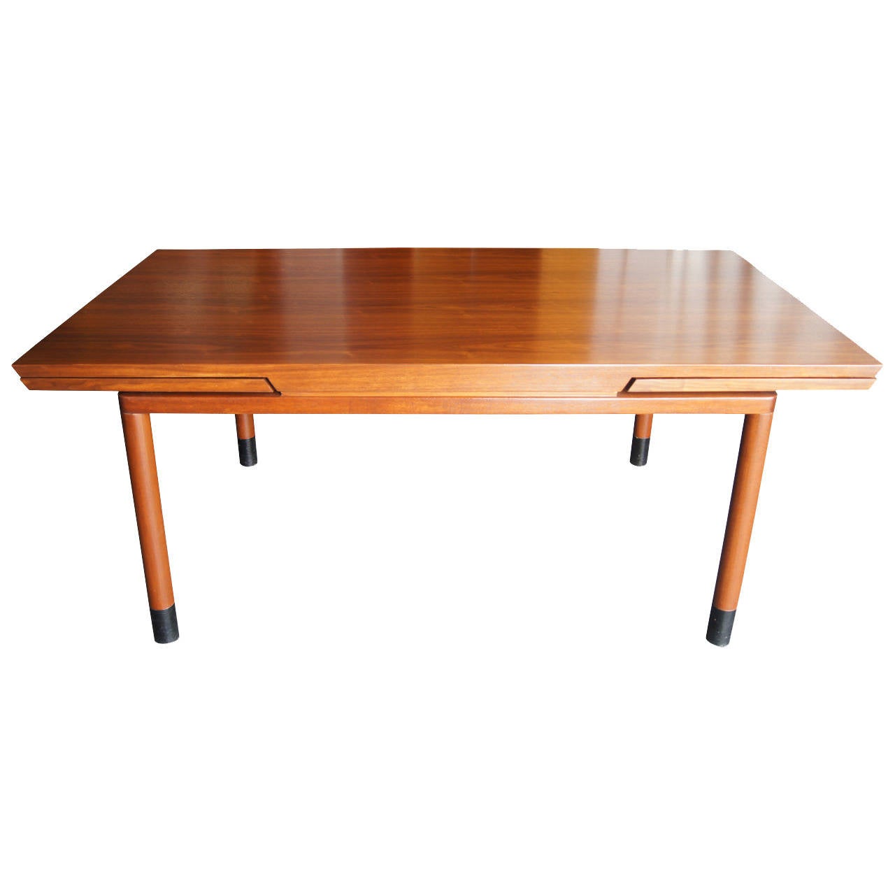 Walnut Extension Dining Table By Edward Wormley For Dunbar Walnut Extension Dining Table By Edward Wormley For Dunbar