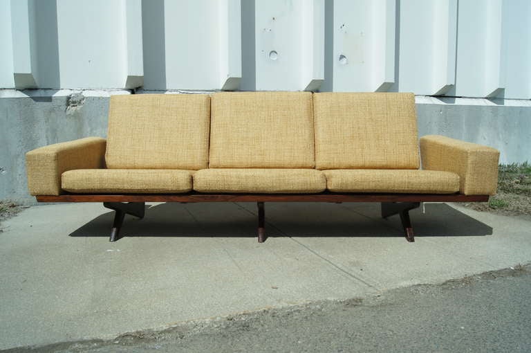 Scandinavian Modern Exquisite Danish Rosewood Sofa by Gustav Thams for Vejen Polstermøbel Fabrik