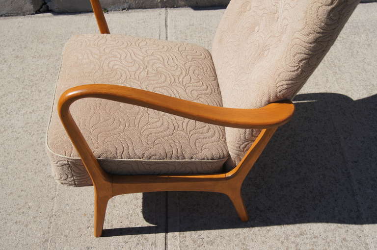 Upholstery Scandinavian Highback Armchair