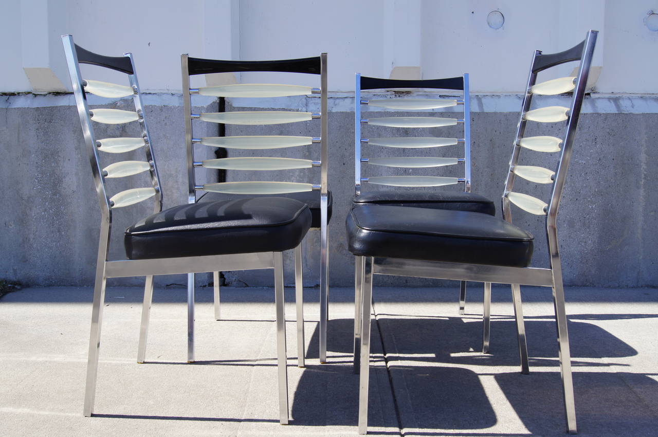 Modern Set of Four Italian Dining Chairs