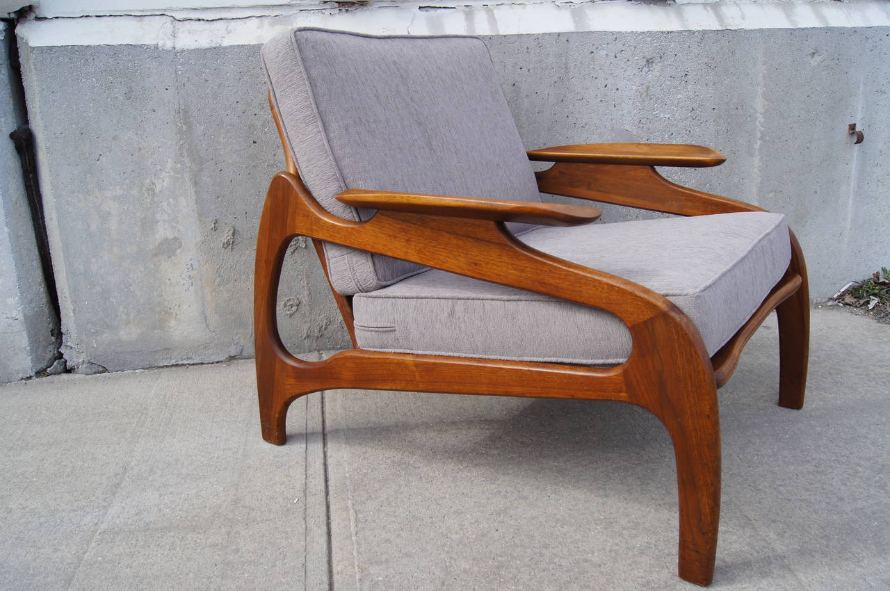 Mid-Century Modern Model 1209C Lounge Chair by Adrian Pearsall for Craft Associates