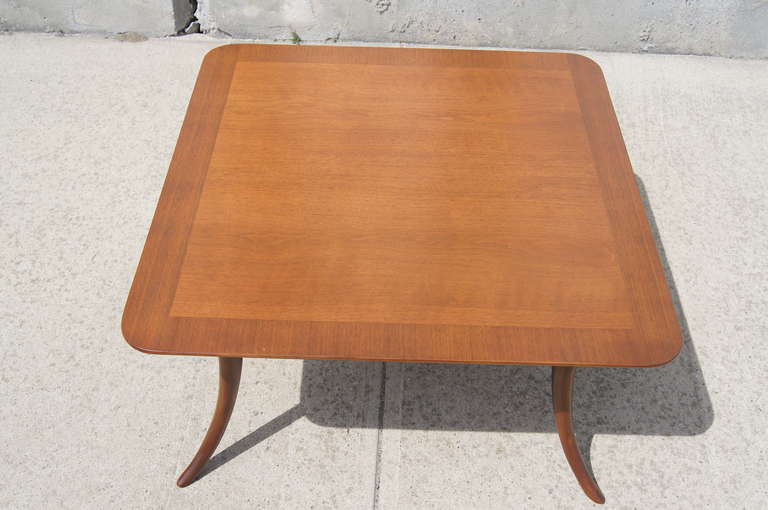 Saber-Leg Coffee Table by T.H. Robsjohn-Gibbings for Widdicomb In Excellent Condition In Dorchester, MA