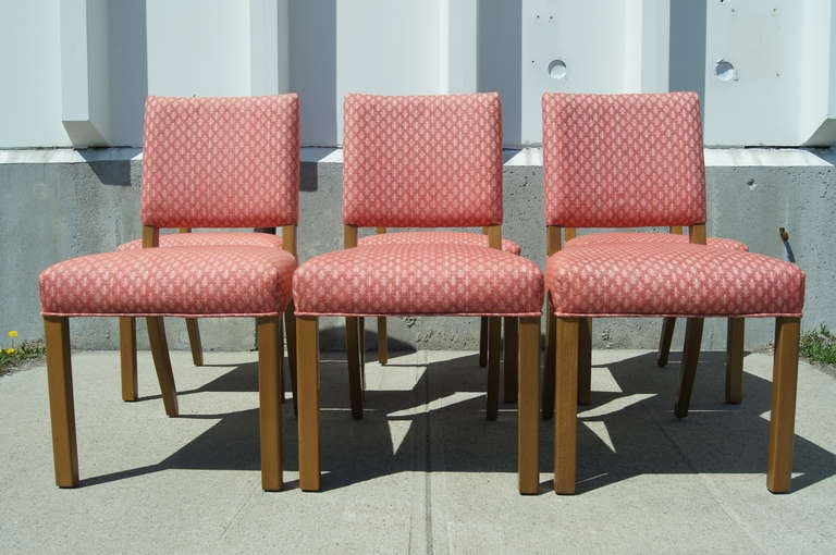American Set of Six Dining Chairs by Edward Wormley for Dunbar