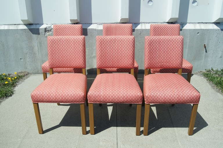 Set of Six Dining Chairs by Edward Wormley for Dunbar In Excellent Condition In Dorchester, MA