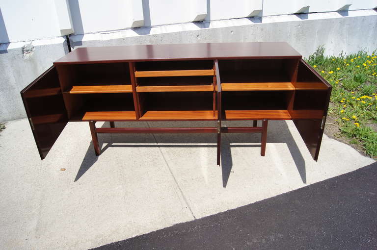 Mid-20th Century Mahogany Rungstedlund Sideboard by Ole Wanscher for Poul Jeppesen For Sale