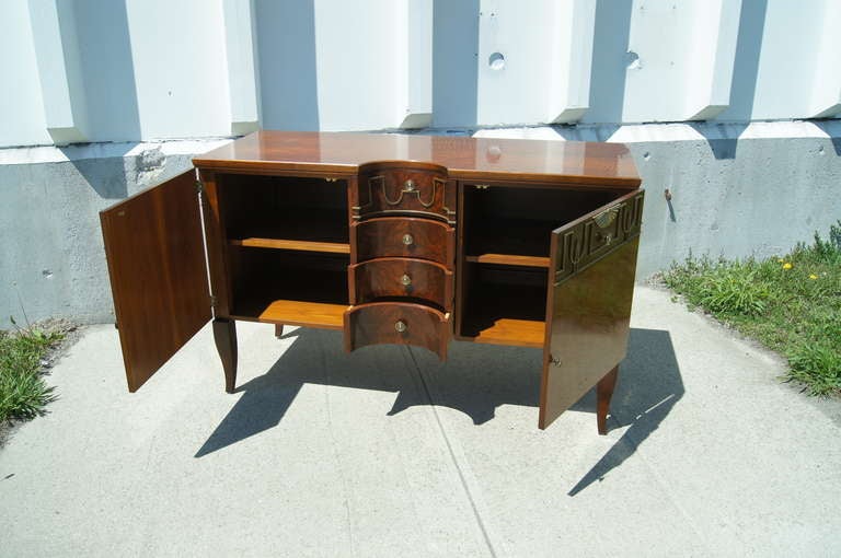 Brass Novecento Collection Sideboard by John Widdicomb For Sale