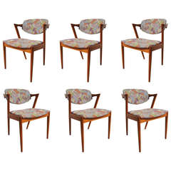 Set of Six "Z" Dining Chairs by Kai Kristiansen