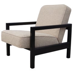 Open-Arm Ebonized Lounge Chair by George Nelson for Herman Miller