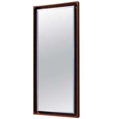 Walnut Wall Mirror Attributed to Paul McCobb