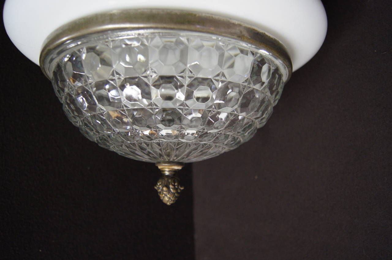 Early 20th Century Italian Art Deco Ceiling Lamp For Sale