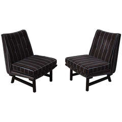 Pair of Slipper Chairs after Edward Wormley for Dunbar