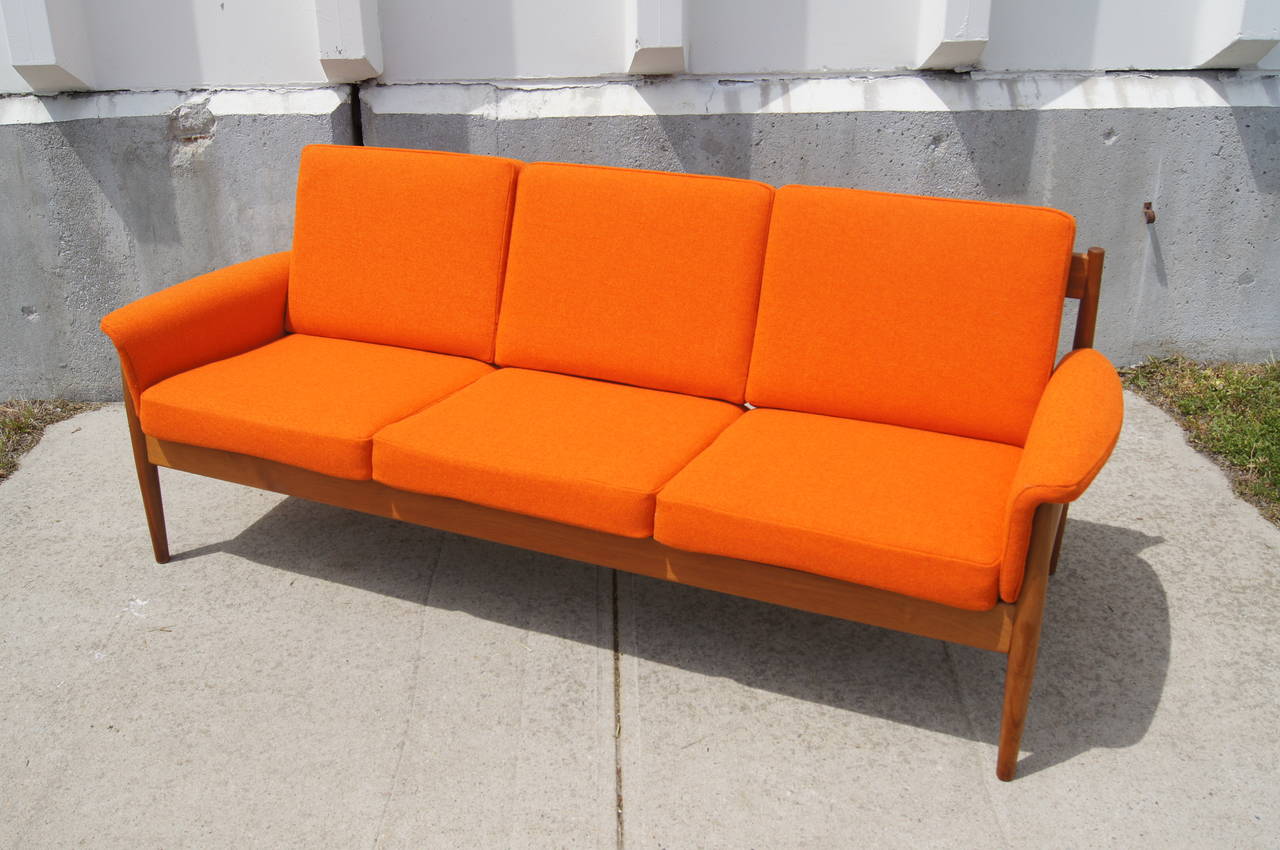 20th Century Three-Seat Sofa by Grete Jalk for Cado