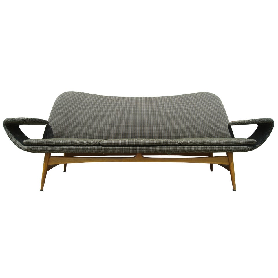 Model 500 or "Silhouette" Sofa designed by Rastad & Relling for Dokka Furniture