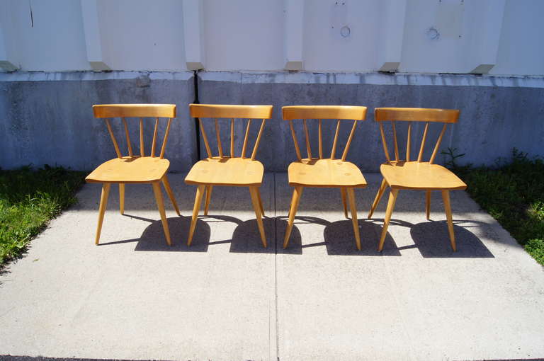 Mid-Century Modern Set of Four Planner Group Dining Chairs by Paul McCobb for Winchendon Furniture