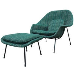 Womb Chair and Ottoman by Eero Saarinen for Knoll