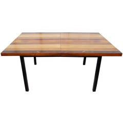 Mixed Wood Dining Table by Milo Baughman