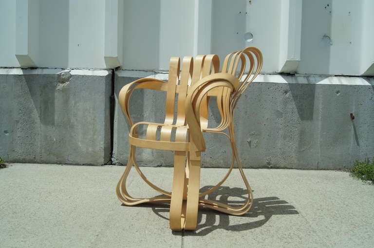 This exquisite sculptural chair won Time Magazine's award for best design 1992. 

This example was produced in 1997 and is signed and dated.
