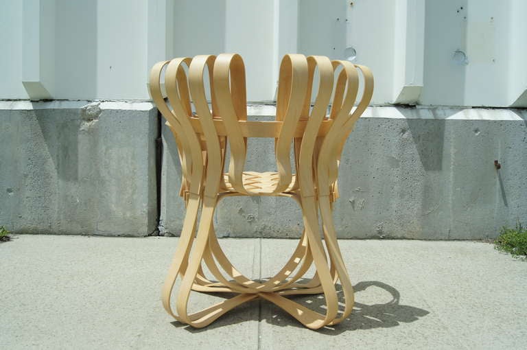 Modern Cross Check Bent Plywood Arm Chair by Frank Gehry for Knoll