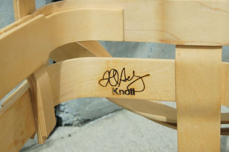 20th Century Cross Check Bent Plywood Arm Chair by Frank Gehry for Knoll