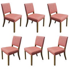 Set of Six Dining Chairs by Edward Wormley for Dunbar