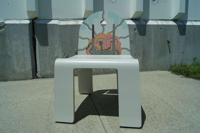 Mid-Century Modern Art Deco Chair Model no. 665 by Robert Venturi for Knoll