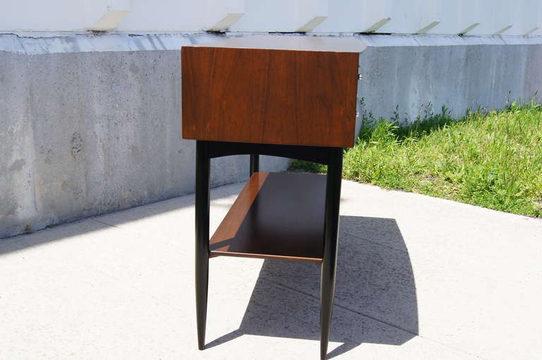 1950s Walnut Console Table 4