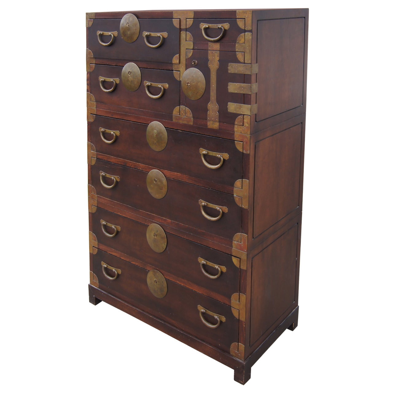 Campaign Style Chest of Drawers by John Stuart