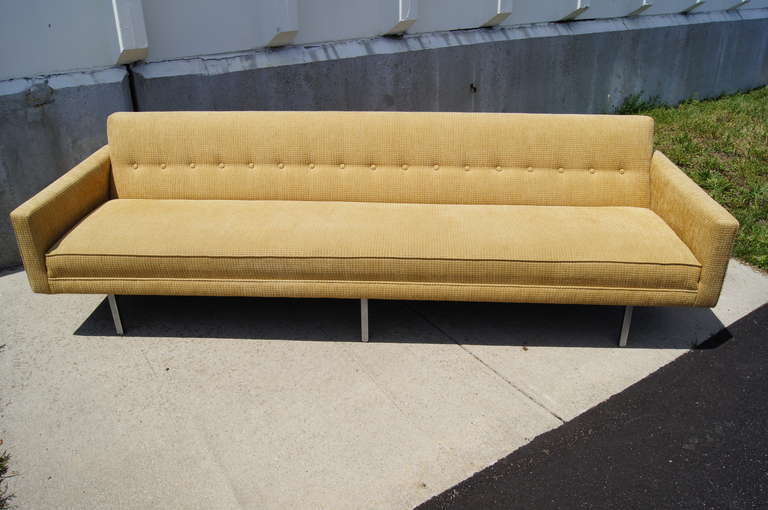 Textile Extra Long Sofa Model 0693 by George Nelson