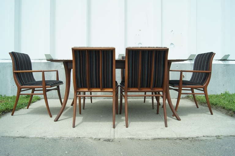 Saber-Leg Dining Table and Chairs by T.H. Robsjohn-Gibbings for Widdicomb 1