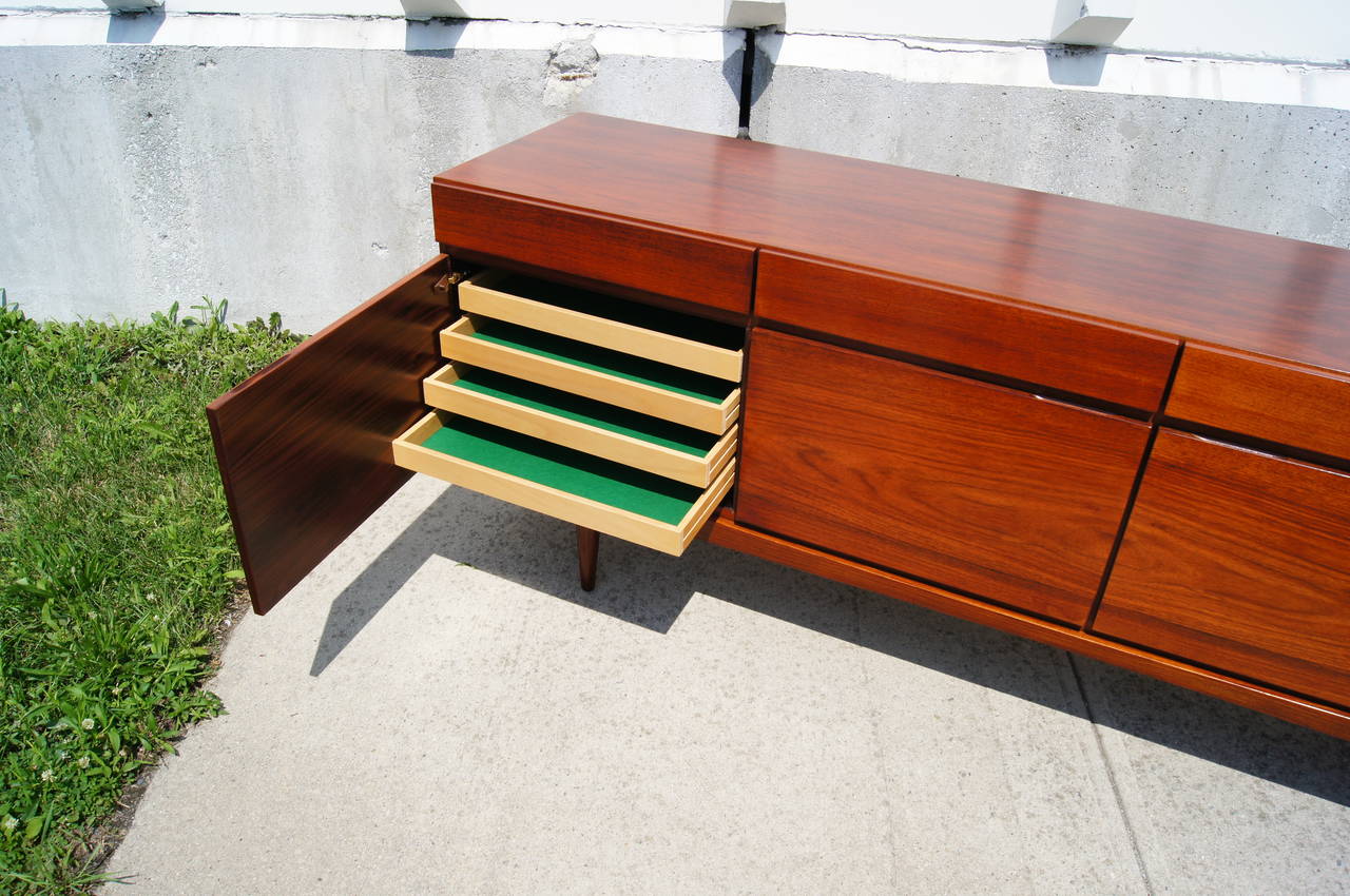 Rosewood Sideboard by Ib Kofod-Larsen In Excellent Condition In Dorchester, MA