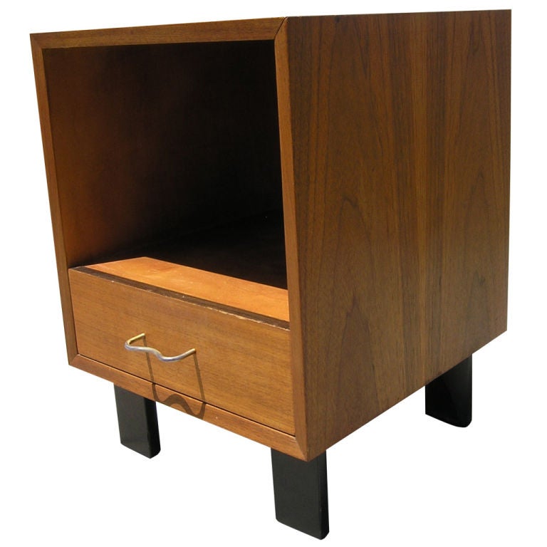 Walnut Night Stand by Nelson for Herman Miller For Sale at 1stdibs