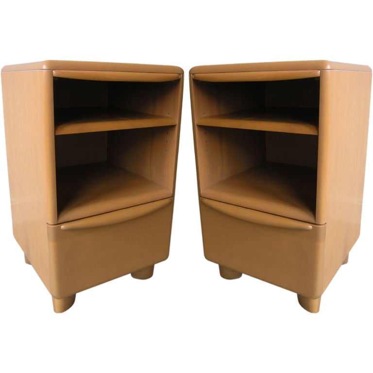 Pair of Champagne Encore #M518 Night Stands by Heywood Wakefield