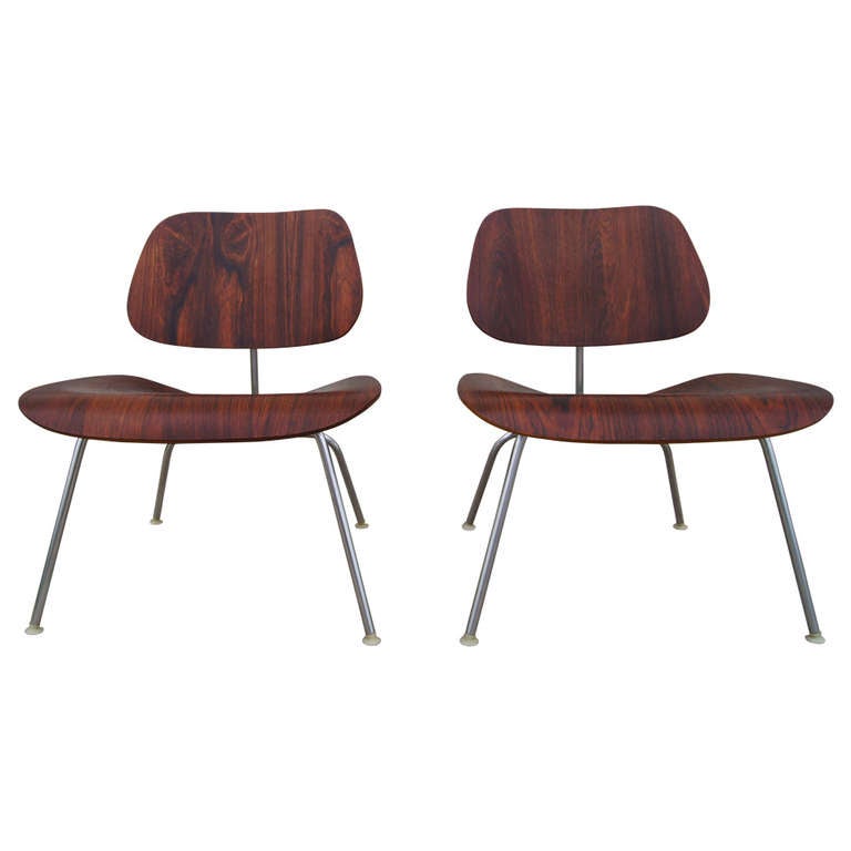 Rosewood LCM Lounge Chairs by Eames for Herman Miller