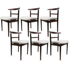Six Rosewood Dining Chairs by Arne Vodder