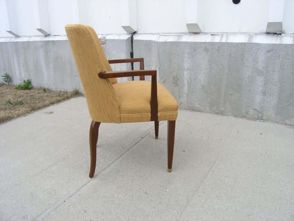 Mid-Century Modern Mahogany Armchair by Edward Wormley for Dunbar For Sale