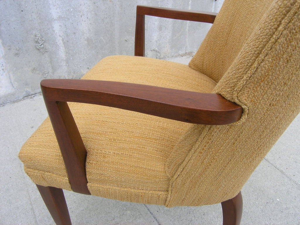 Mahogany Armchair by Edward Wormley for Dunbar In Good Condition For Sale In Dorchester, MA