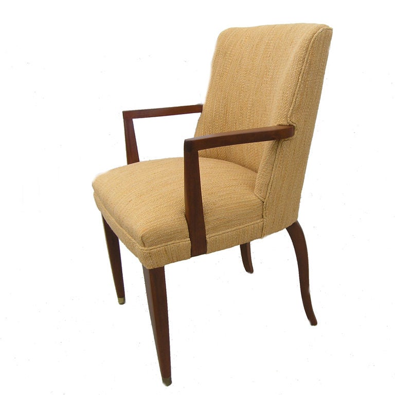 Mahogany Armchair by Edward Wormley for Dunbar For Sale