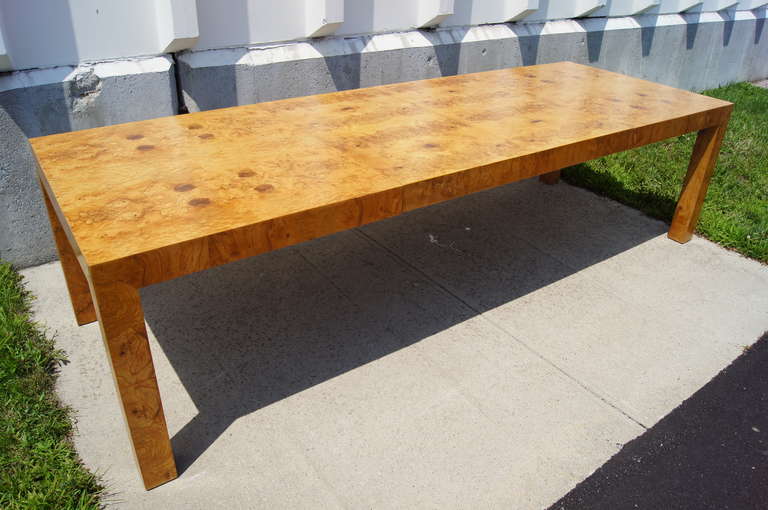 American Burlwood Dining Table by Milo Baughman for Thayer Coggin