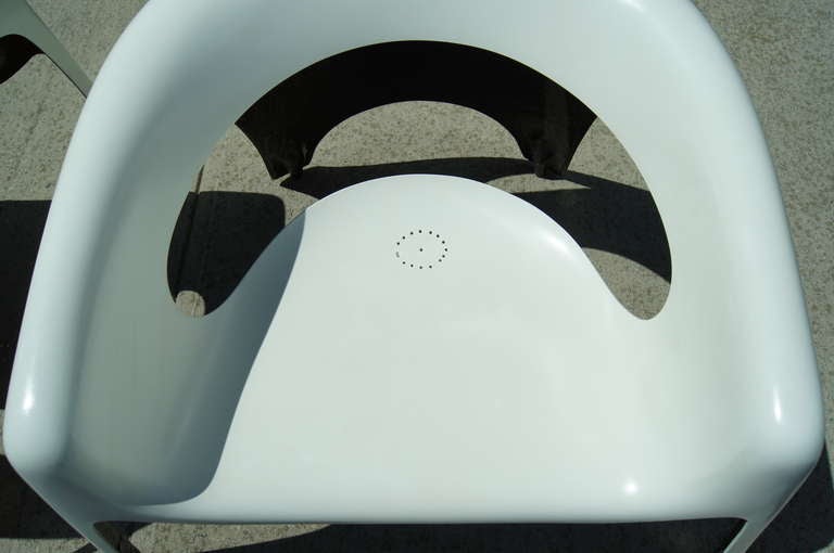 Unknown Pair of Space Age Fiberglass Outdoor Chairs