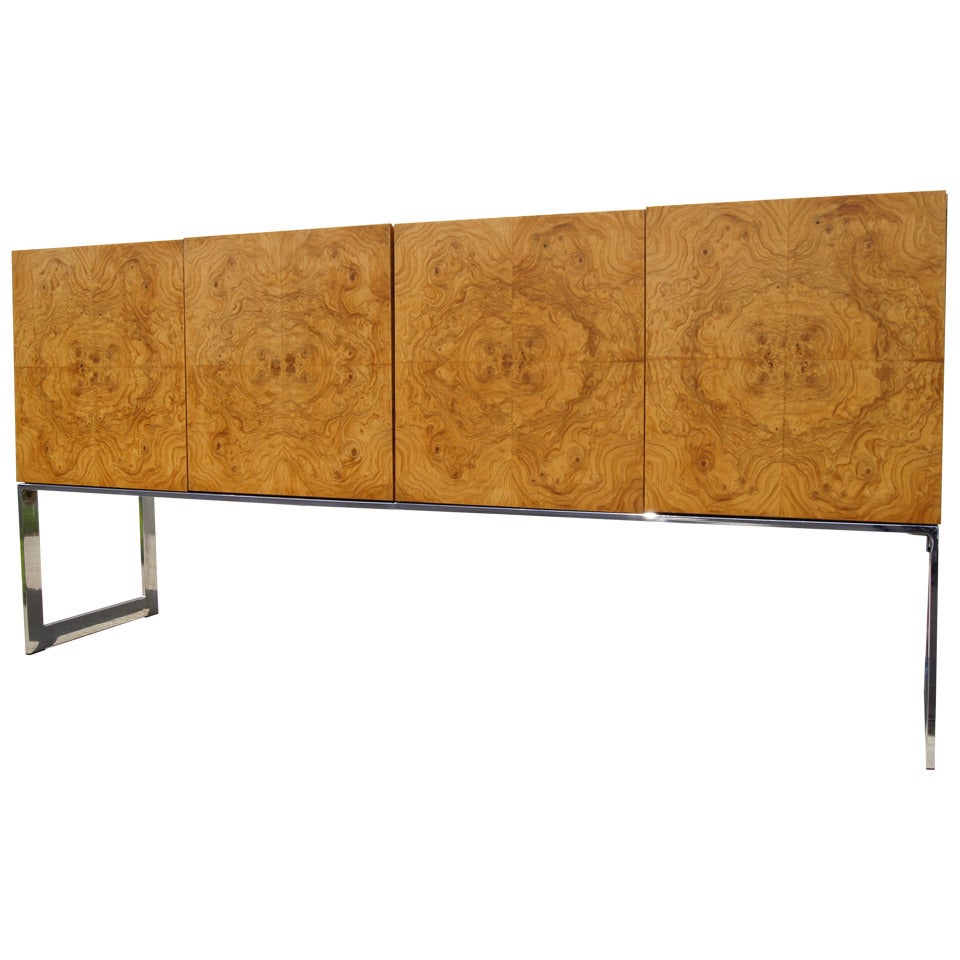 Burlwood Sideboard by Milo Baughman for Thayer Coggin