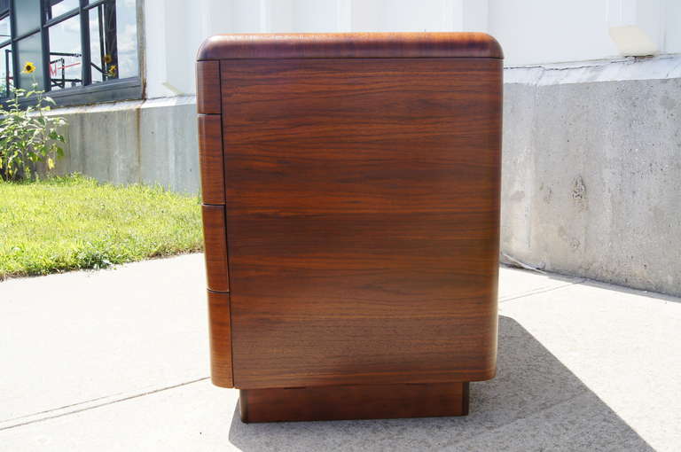 Art Deco Bent Plywood Desk by Paul Goldman for Plymold