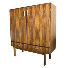 Large Danish Rosewood Bar Cabinet