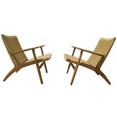 Pair of CH-25 Armchairs by Hans Wegner