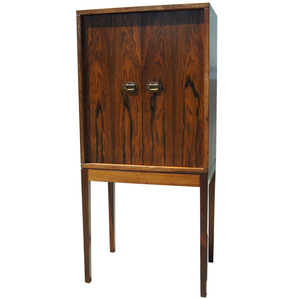 Small Rosewood Smoking Cabinet by Ole Wanscher